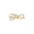 Japanese Korean Rhinestone Bowknot Mini Brooch, Anti Exposure Clothing Button Decorative Pin view 5