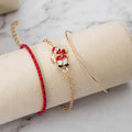 2024 New Christmas Gift Multilayer Bracelet With Santa Claus Wreath Snowman Sleigh Charms view 2