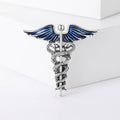 Alloy Enamel Snake Scepter Brooch Pin For Men's Suit Accessories view 3