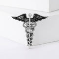Alloy Enamel Snake Scepter Brooch Pin For Men's Suit Accessories view 2