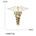 Alloy Enamel Snake Scepter Brooch Pin For Men's Suit Accessories view 5