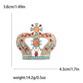 Alloy Rhinestone Crown Brooch For Women's Fashion Clothing Accessories view 5