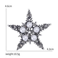 Alloy Pearl Rhinestone Star Brooch Pin Pendant For Clothing Accessories view 6