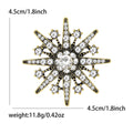 Alloy Snowflake Brooch And Pendant For Versatile Apparel Styling view 6