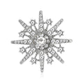 Alloy Snowflake Brooch And Pendant For Versatile Apparel Styling view 2