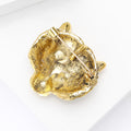 Alloy Vintage Tiger Head Brooch For Fashion Clothing Lapel Accessory view 4