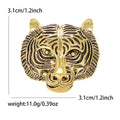 Alloy Vintage Tiger Head Brooch For Fashion Clothing Lapel Accessory view 6