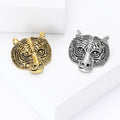 Alloy Vintage Tiger Head Brooch For Fashion Clothing Lapel Accessory view 3