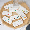 Korean Colorful Enamel Daisy Flower Heart Stud Sets With 925 Silver Pins For Women Earrings view 1