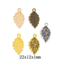 Zinc Alloy Leaf Charm Pendant for DIY Necklace Bracelet Jewelry Making view 1