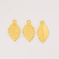 Zinc Alloy Leaf Charm Pendant for DIY Necklace Bracelet Jewelry Making view 4