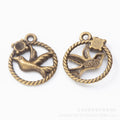 Vintage Zinc Alloy Bird Pendant DIY Jewelry Accessories For Necklace Bracelet Craft Making view 3