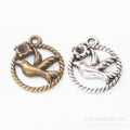 Vintage Zinc Alloy Bird Pendant DIY Jewelry Accessories For Necklace Bracelet Craft Making view 1