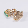 Enamel Alloy Green Tree Brooch Pin For Apparel Accessories view 3