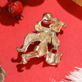 Alloy Enamel Cartoon Clown Brooch Pin For Christmas Apparel Decoration view 3
