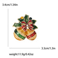 Alloy Enamel Bell Brooch Christmas Lapel Pin For Men And Women view 4