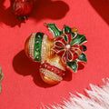 Alloy Enamel Bell Brooch Christmas Lapel Pin For Men And Women view 3