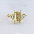 Creative Square Zircon Wedding Ring For Women, European American Fashion Jewelry view 1