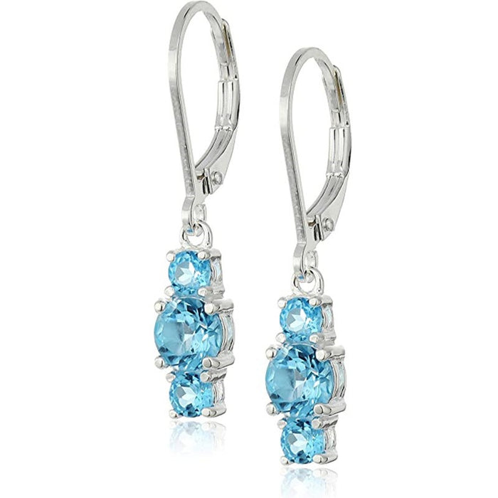 Fashion Multicolor Zircon Stud Earrings For Women, Shiny Creative Ear Jewelry Accessories