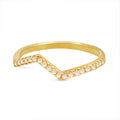 Delicate Micro Pave Geometric Index Finger Ring For Women, Versatile Birthday Gift Jewelry view 6