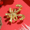 Alloy Enamel Colorful Bow Cane Brooch For Christmas Gifts view 2