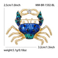 Alloy Enamel Crab Brooch Pin For Suits And Shirts view 4