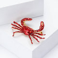 Alloy Enamel Crab Brooch For Women's Suit And Shirt view 3