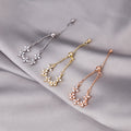 Adjustable Minimalist Micro Pave Zircon Flower Star Ring For Women, Trendy Style Jewelry view 1