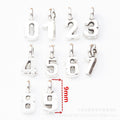 Antique Silver Zinc Alloy Number 0-9 Charm Pendant for DIY Necklace Bracelet Jewelry Making view 2