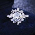 Personalized Geometric Zircon Wedding Ring For Women, European American Fashion Jewelry view 3