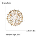 Alloy Hollow Pearl Brooch For Women's Suits Cardigans And Coats view 6