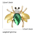Alloy Enamel Bee Brooch With Rhinestones For Suit Lapel Decor view 5