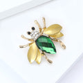 Alloy Enamel Bee Brooch With Rhinestones For Suit Lapel Decor view 3