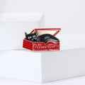 Alloy Enamel Cat Box Brooch Pin For Cute Clothing Decoration view 2