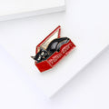 Alloy Enamel Cat Box Brooch Pin For Cute Clothing Decoration view 4
