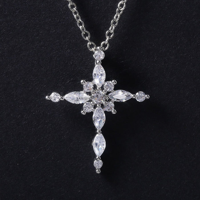 Creative Design Women's Pendant With Cubic Zirconia, European Style Necklace Jewelry
