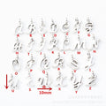 Zinc Alloy Letters Numbers Charm Pendant for DIY Necklace Bracelet Jewelry Making view 1