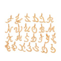 Zinc Alloy Letters Numbers Charm Pendant for DIY Necklace Bracelet Jewelry Making view 2