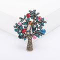 Alloy Rhinestone Tree Of Life Brooch Pin For Women Suits view 2