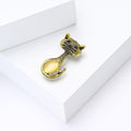 Alloy Enamel Cat Brooch Pin For Women's Coats view 3