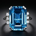 Creative Large Rectangle Cubic Zirconia Women's Ring European American Wedding Ring Jewelry view 1