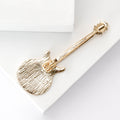Alloy Enamel Guitar Brooch Pin For Fashion Clothing Accessories view 3