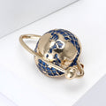 Alloy Enamel Planet Brooch For Creative Unisex Apparel Decoration view 3