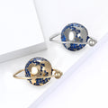 Alloy Enamel Planet Brooch For Creative Unisex Apparel Decoration view 1