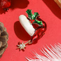 Alloy Enamel Christmas Hat Brooch For Unisex Holiday Apparel view 3