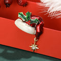 Alloy Enamel Christmas Hat Brooch For Unisex Holiday Apparel view 2