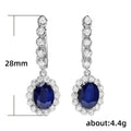 Elegant European American Micro Pave Full Rhinestone Women's Ear Cuff Clip Earrings view 5