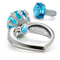 Fashion OL Sparkling Cubic Zirconia Women's Ring, Luxury Wedding Engagement Jewelry view 2