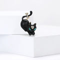Alloy Enamel Cute Cat Brooch Pin For Fashion Garment Decoration view 4