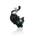 Alloy Enamel Cute Cat Brooch Pin For Fashion Garment Decoration view 1